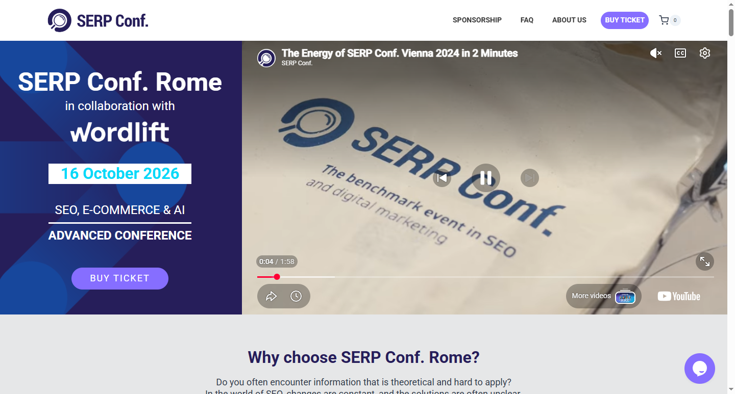 SERP Conf Rome 2026