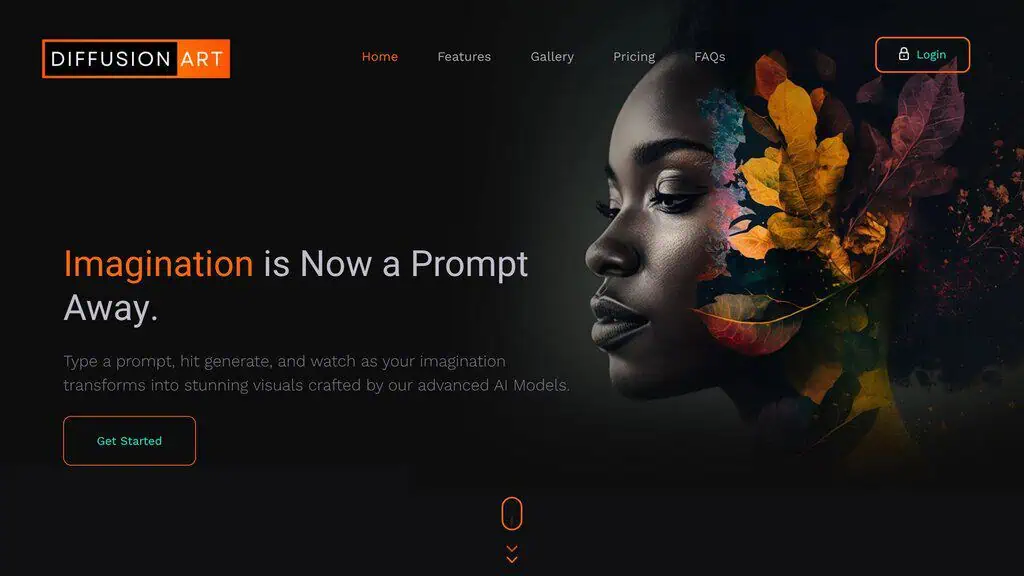 DiffusionArt multi-model AI image generation interface