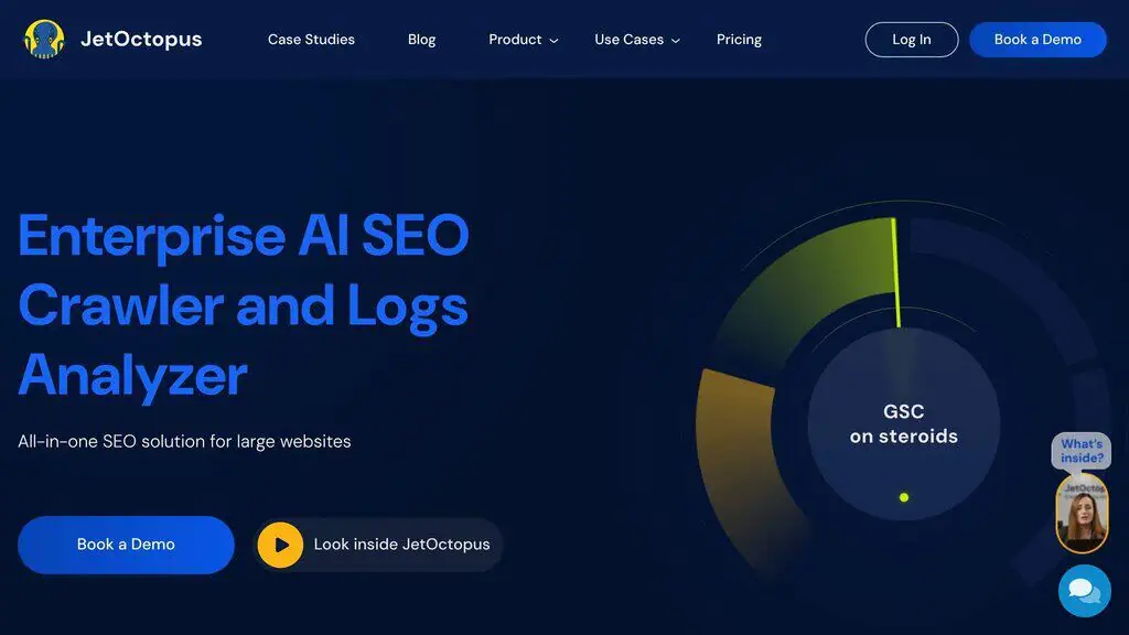 JetOctopus website crawler with server log analysis