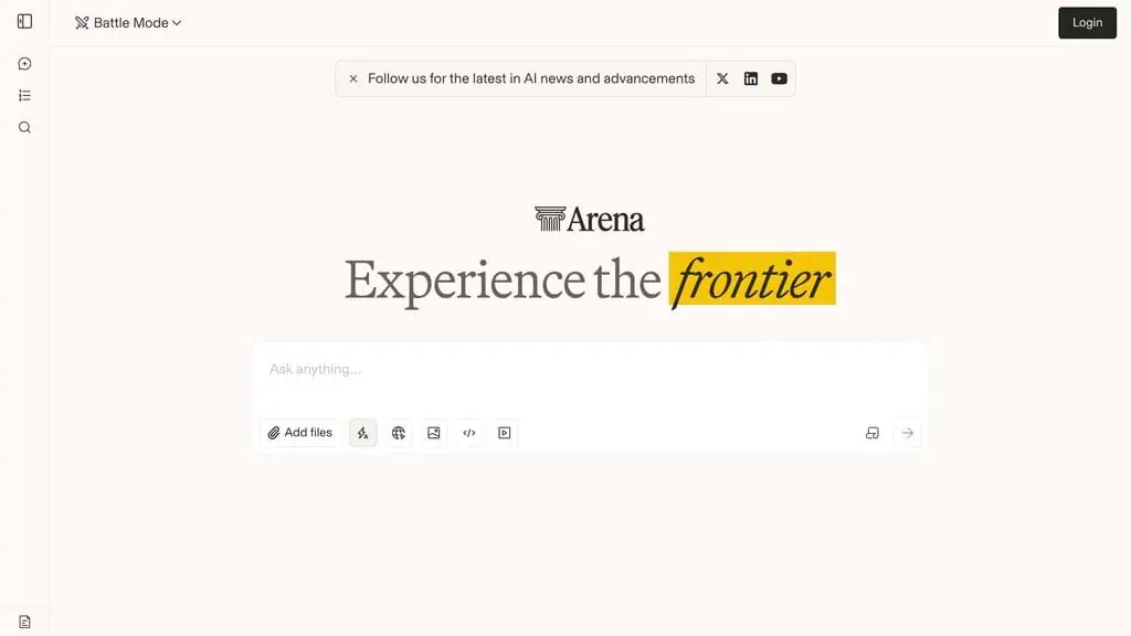 LM Arena side-by-side AI model comparison interface