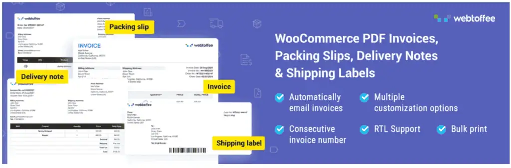 WooCommerce PDF Invoices and Packing Slips