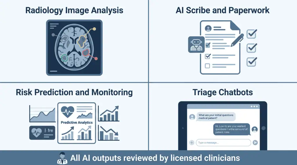 What AI does in medicine today