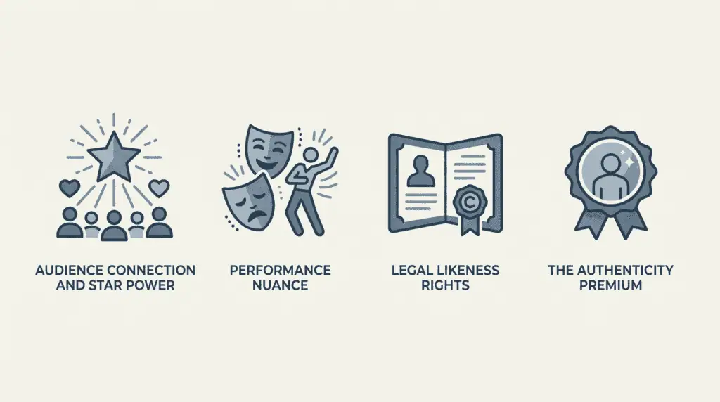 What protects human actors from AI