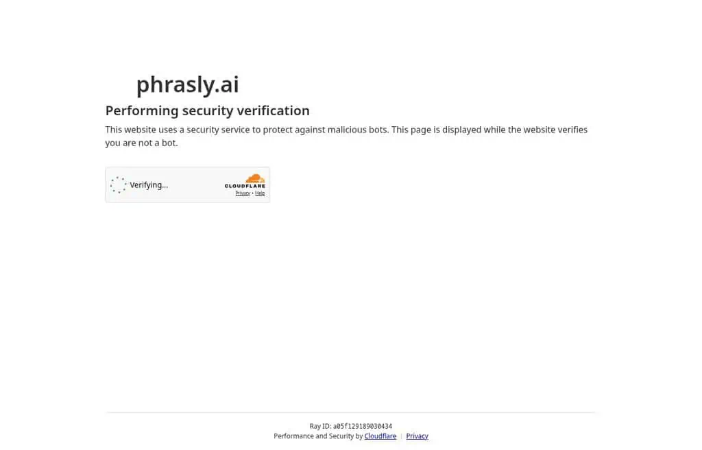 Phrasly AI detector homepage screenshot