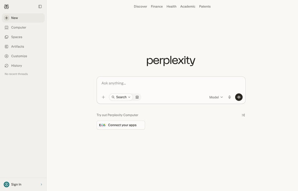 Perplexity AI writer producing research-backed answers with citations