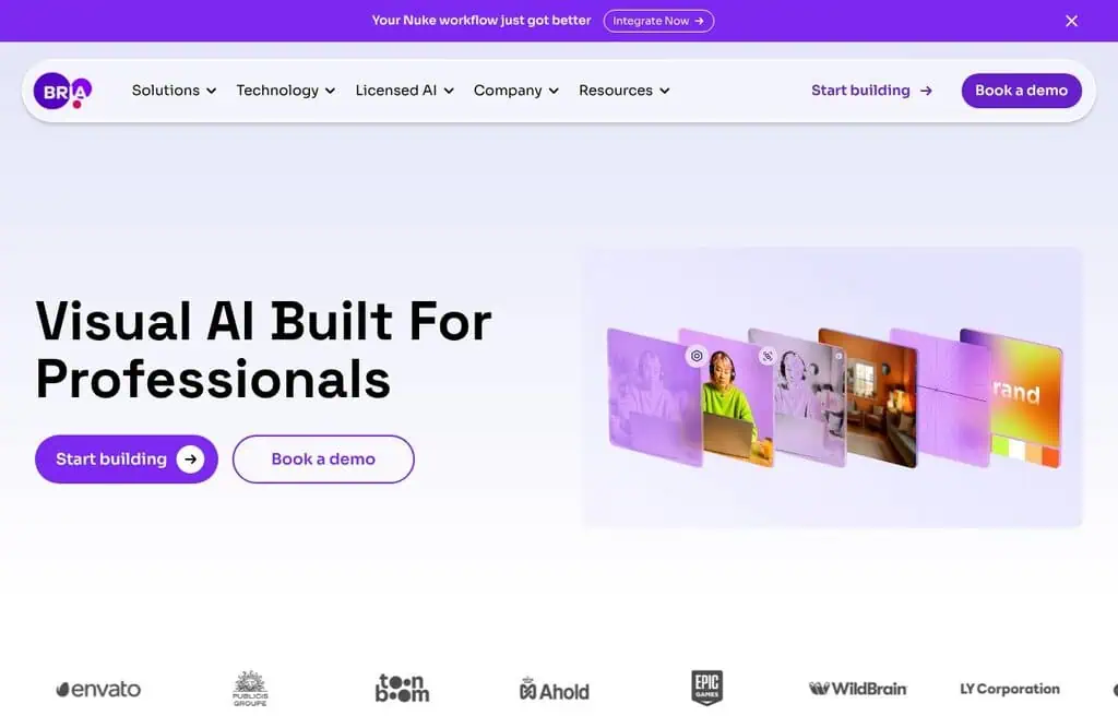 Bria AI commercial-safe image generation platform