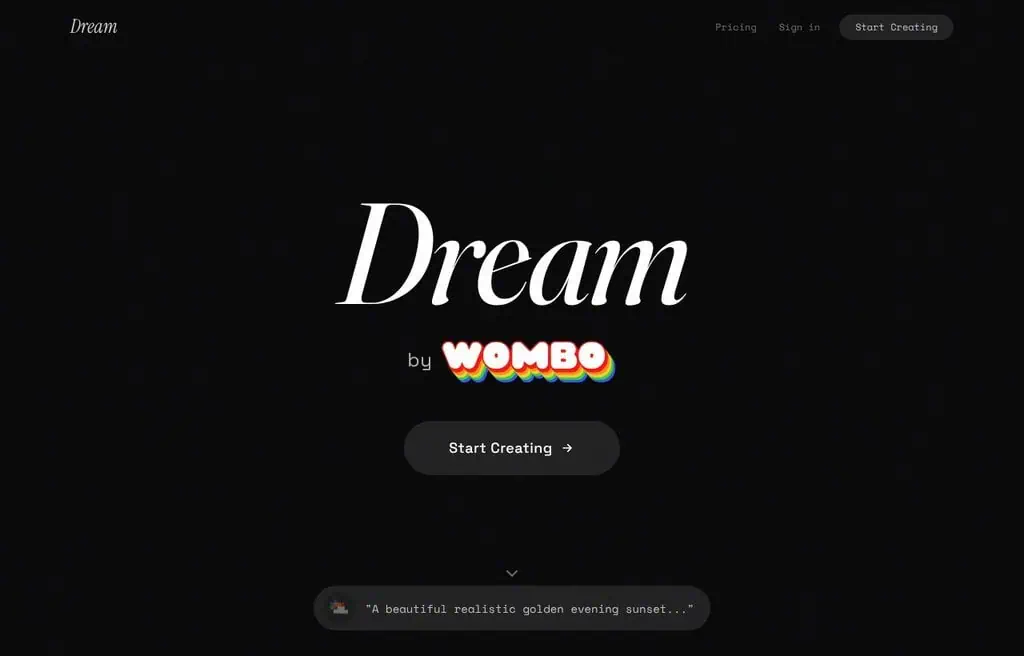 Dream by WOMBO mobile AI art app