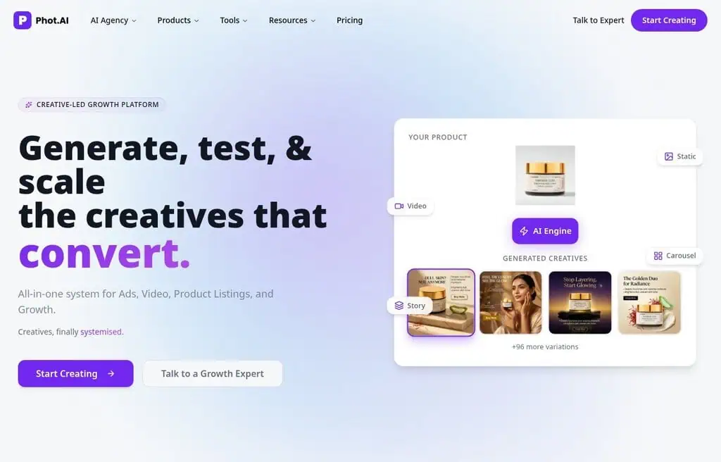 Phot. AI product photo generator and editor