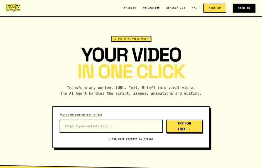 Fliz AI text to video generator