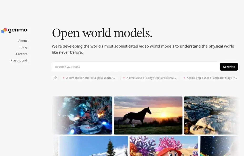 Genmo AI text-to-video generation