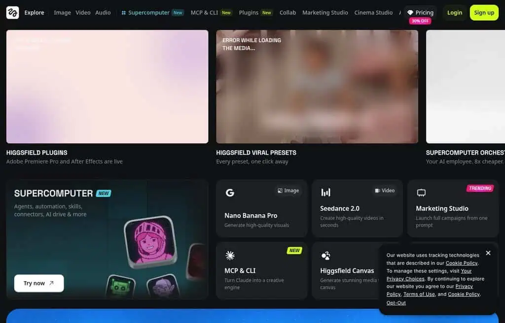 Higgsfield AI cinematic video generation on mobile