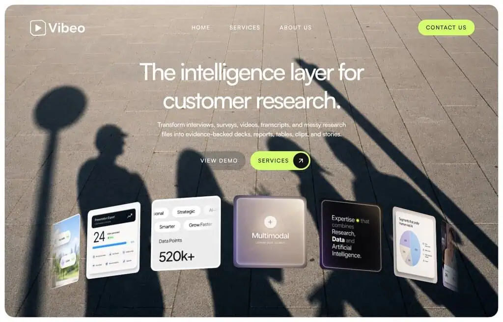 Vibeo AI video testimonial collection platform