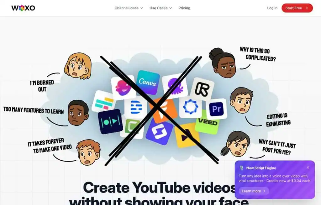 WOXO AI idea-to-video generator